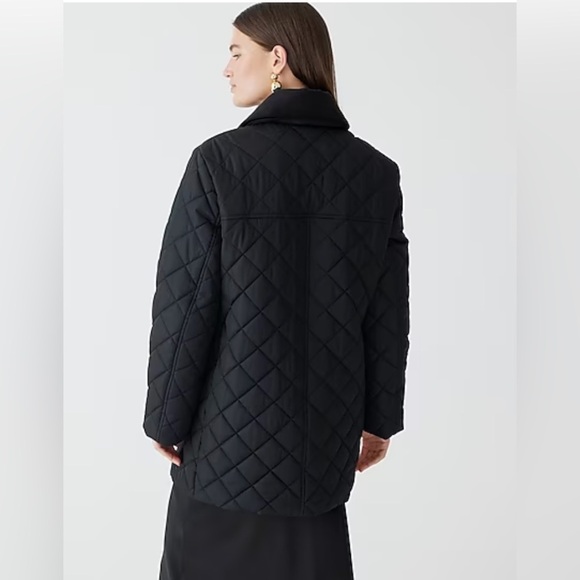 J. Crew Heritage quilted Barn Jacket with PrimaLoft BT827 Black XXS - Picture 2 of 6